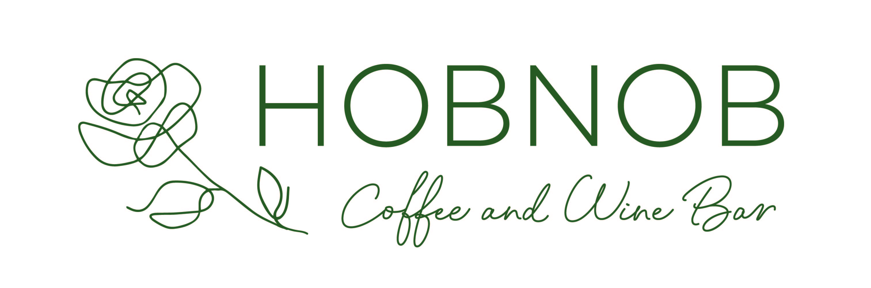 Logo for HobNob Coffee and Wine Bar
